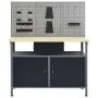 Workbench with three wall panels by vidaXL, Work tables - Ref: Foro24-3053427, Price: 262,95 €, Discount: %