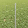 Reja con postes Plateado 1 x 25 m Acero