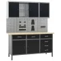 Workbench with four wall panels and two cabinets by vidaXL, Work tables - Ref: Foro24-3053440, Price: 808,90 €, Discount: %