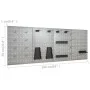 Workbench with four wall panels and two cabinets by vidaXL, Work tables - Ref: Foro24-3053440, Price: 808,90 €, Discount: %