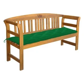 Banco de jardín con cojín madera maciza de acacia 157 cm de vidaXL, Bancos de jardín - Ref: Foro24-3064286, Precio: 184,82 €,...