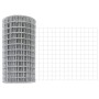 Reja con postes Plateado 0.6 x 25 m Acero