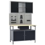 Workbench with three wall panels and a cabinet by vidaXL, Work tables - Ref: Foro24-3053432, Price: 364,98 €, Discount: %