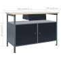 Workbench with three wall panels and a cabinet by vidaXL, Work tables - Ref: Foro24-3053432, Price: 364,98 €, Discount: %