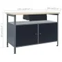 Workbench with three wall panels and a cabinet by vidaXL, Work tables - Ref: Foro24-3053432, Price: 391,62 €, Discount: %