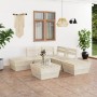 Palettenmöbel für den Garten 6 Stück imprägniertes Tannenholz von vidaXL, Gartensets - Ref: Foro24-3063717, Preis: 262,11 €, ...