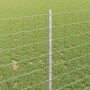 Reja con postes Plateado 1 x 10 m Acero