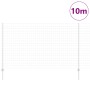 Reja con postes Plateado 1.4 x 10 m Acero