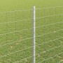 Reja con postes Plateado 1.4 x 10 m Acero
