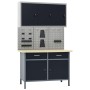 Workbench with three wall panels and a cabinet by vidaXL, Work tables - Ref: Foro24-3053438, Price: 475,70 €, Discount: %