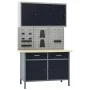 Workbench with three wall panels and a cabinet by vidaXL, Work tables - Ref: Foro24-3053438, Price: 530,97 €, Discount: %