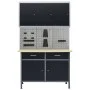 Workbench with three wall panels and a cabinet by vidaXL, Work tables - Ref: Foro24-3053438, Price: 530,97 €, Discount: %