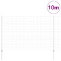 Reja con postes Plateado 1.5 x 10 m Acero