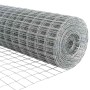 Reja con postes Plateado 1.5 x 10 m Acero