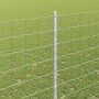 Reja con postes Plateado 1.6 x 10 m Acero