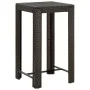 Set de bar para jardín 5 pzas y cojines ratán sintético marrón de vidaXL, Conjuntos de jardín - Ref: Foro24-3064777, Precio: ...