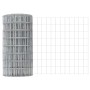 Reja con postes Plateado 0.4 x 25 m Acero