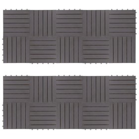 Terrassenfliesen 20 Stück Massivholz Akazie grau 30x30 cm von vidaXL, Böden und Teppiche - Ref: Foro24-3054432, Preis: 101,08...