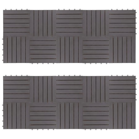 Terrassenfliesen 20 Stück Massivholz Akazie grau 30x30 cm von vidaXL, Böden und Teppiche - Ref: Foro24-3054432, Preis: 101,08...
