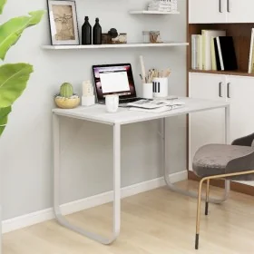 Weißer Computertisch aus Spanplatte, 110 x 60 x 73 cm von vidaXL, Schreibtische - Ref: Foro24-30201, Preis: 106,30 €, Rabatt: %