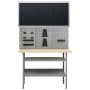Workbench with three wall panels and a cabinet by vidaXL, Work tables - Ref: Foro24-3053436, Price: 316,89 €, Discount: %