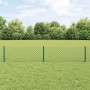 Reja con postes Verde 0.4 x 10 m Acero