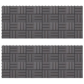 Baldosas de terraza 20 uds madera acacia gris deslavado 30x30cm de vidaXL, Suelos y moquetas - Ref: Foro24-3054434, Precio: 1...