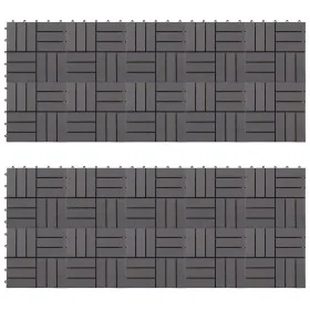 Terrace tiles 20 units acacia wood gray washed 30x30cm by vidaXL, Floors and carpets - Ref: Foro24-3054434, Price: 103,16 €, ...