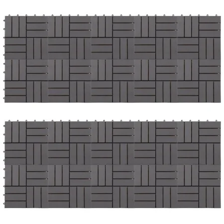 Terrace tiles 20 units acacia wood gray washed 30x30cm by vidaXL, Floors and carpets - Ref: Foro24-3054434, Price: 103,14 €, ...