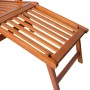 Gartenliege mit Fußstütze und Kissen aus massivem Akazienholz von vidaXL, Liegen - Ref: Foro24-3064014, Preis: 140,06 €, Raba...