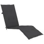 Garden lounger with footrest and cushion in solid acacia wood by vidaXL, Loungers - Ref: Foro24-3064014, Price: 136,55 €, Dis...