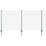 Reja con postes Verde 1.2 x 10 m Acero