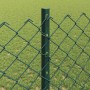 Reja con postes Verde 1.2 x 10 m Acero