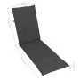 Garden lounger with footrest and cushion in solid acacia wood by vidaXL, Loungers - Ref: Foro24-3064014, Price: 136,55 €, Dis...