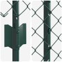 Reja con postes Verde 1.2 x 10 m Acero