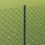 Reja con postes Verde 1.5 x 10 m Acero
