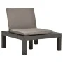 Garden loungers with cushions 4 units anthracite gray plastic by vidaXL, Garden chairs - Ref: Foro24-3054427, Price: 337,38 €...