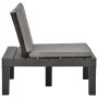 Garden loungers with cushions 4 units anthracite gray plastic by vidaXL, Garden chairs - Ref: Foro24-3054427, Price: 337,38 €...