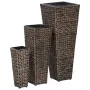 Bedding set 3 pieces dark brown water hyacinth by vidaXL, Pots and planters - Ref: Foro24-45569, Price: 110,12 €, Discount: %
