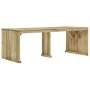 Set muebles de comedor de jardín 7 pzas madera pino impregnada de vidaXL, Conjuntos de jardín - Ref: Foro24-3054429, Precio: ...
