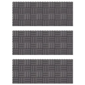 Baldosas de terraza 30 uds madera acacia gris deslavado 30x30cm de vidaXL, Suelos y moquetas - Ref: Foro24-3054435, Precio: 1...