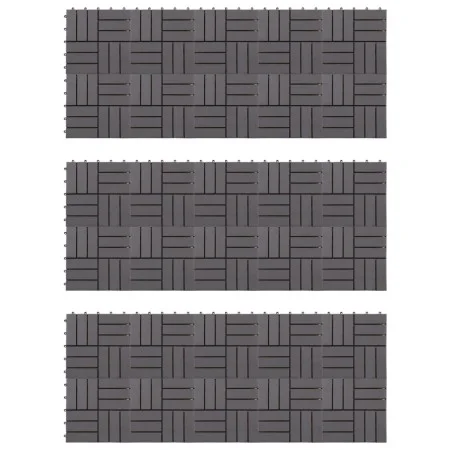 Terrassenplatten 30 Einheiten gewaschenes graues Akazienholz 30x30cm von vidaXL, Böden und Teppiche - Ref: Foro24-3054435, Pr...