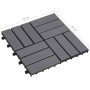 Terrace tiles 30 units washed gray acacia wood 30x30cm by vidaXL, Floors and carpets - Ref: Foro24-3054435, Price: 154,58 €, ...
