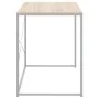 White and oak engineered wood computer desk by vidaXL, Desks - Ref: Foro24-30210, Price: 84,59 €, Discount: %