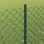 Reja con postes Verde 0.8 x 25 m Acero