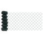 Reja con postes Verde 0.8 x 25 m Acero