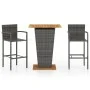 Garden bar set 3 pieces gray by vidaXL, Garden sets - Ref: Foro24-3064869, Price: 346,57 €, Discount: %