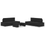 Garden furniture set 5 pieces black synthetic rattan by vidaXL, Garden sets - Ref: Foro24-3054575, Price: 429,56 €, Discount: %