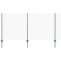 Reja con postes Verde 1.2 x 25 m Acero