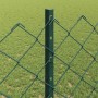 Reja con postes Verde 1.2 x 25 m Acero
